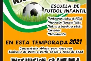 Inicia la Escuela de Ftbol para chicos con sndrome de Down