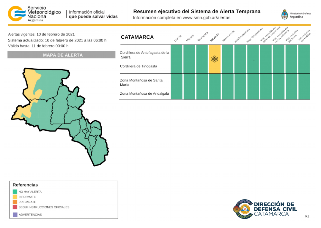 Alerta Amarilla por nevadas en zona cordillerana - La Unión Digital