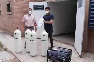 Baado de Ovanta recibi cuatro tubos de oxgenos