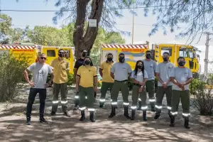 Los brigadistas catamarqueos viajan a El Bolsn