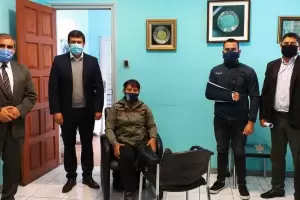 El ministro Aguirre recibi a los efectivos que fueron atropellados en un control en Andalgal