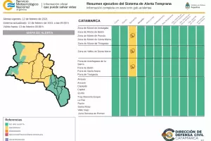 Alerta Amarilla por tormentas para el Oeste provincial