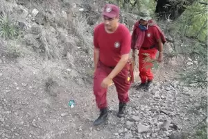 Una mujer sufri una cada en el cerro El Gracin