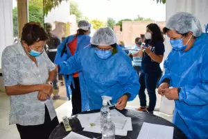 Vacunacin en mayores de 80 aos en Tinogasta