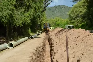 Contin�a el corte en calle Diego Gershani, departamento Fray Mamerto Esqui�