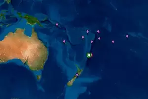 Alerta de tsunami por un sismo de magnitud 8,1 al norte de Nueva Zelanda