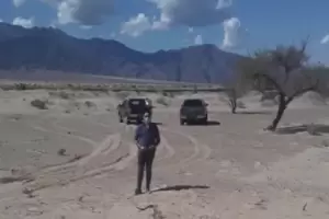 VIDEOS: Intendentes fueron sorprendidos evadiendo una manifestacin de ATE