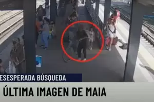 VIDEO: la ltima imagen de Maia, con el hombre que se la llev el lunes