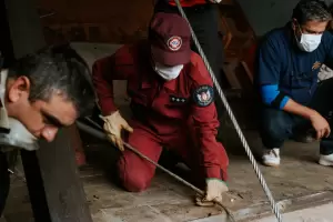 Buzos tcticos complementaron tareas en el Dique Las Pirquitas