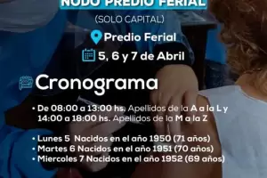 Salud avanza con la vacunaci�n: llega el turno para las personas de 69,70 y 71 a�os