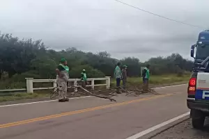 Municipales de Chumbicha cortaron ruta nacional 38 y exigieron la presencia del Gobierno