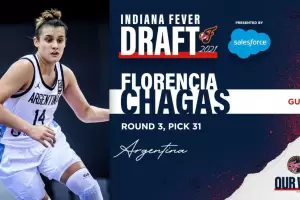 Histrico: Florencia Chagas es la primera argentina seleccionada por la NBA femenina