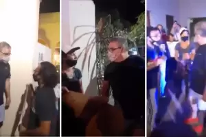 Ambientalistas increparon al gobernador Jalil por los detenidos en Andalgal�