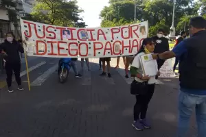 Marcharon en reclamo de justicia por el crimen de Diego Pachao