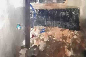 Hicieron un boquete para robar en un bar y los atraparon