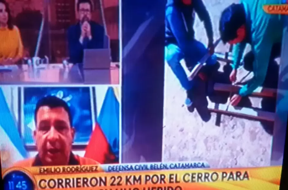 Captura de pantalla de la entrevista en TN