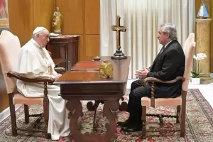 Alberto Fern�ndez se reuni� con el papa Francisco en el Vaticano