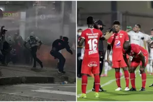 Crisis en Colombia: Amrica-Mineiro se fren seis veces por los incidentes y los jugadores piden parar el ftbol