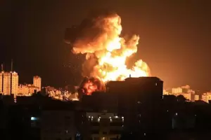 Israel lanz un intenso ataque areo contra el grupo terrorista Hamas en la Franja de Gaza y destruy su sistema de tneles