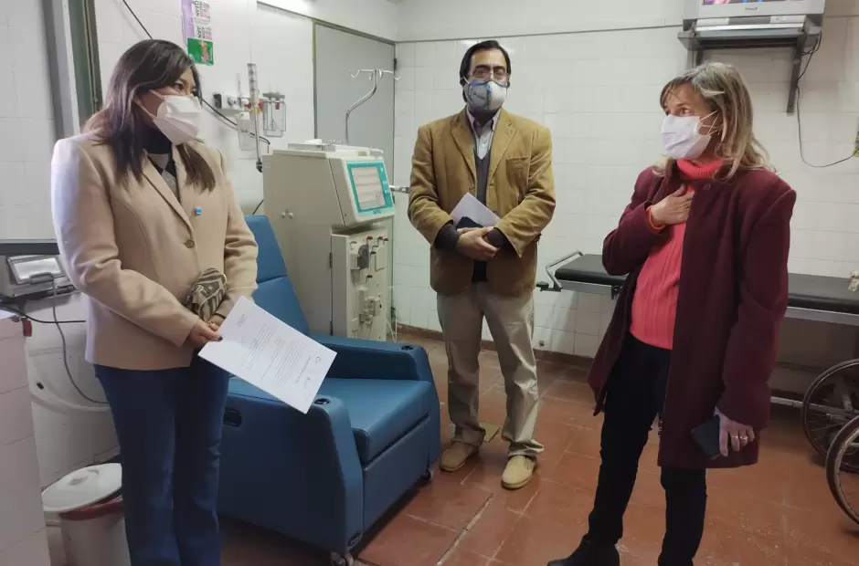 Palladino junto a la coordinadora jurisdiccional del Programa Sumar, Yanina V�zq