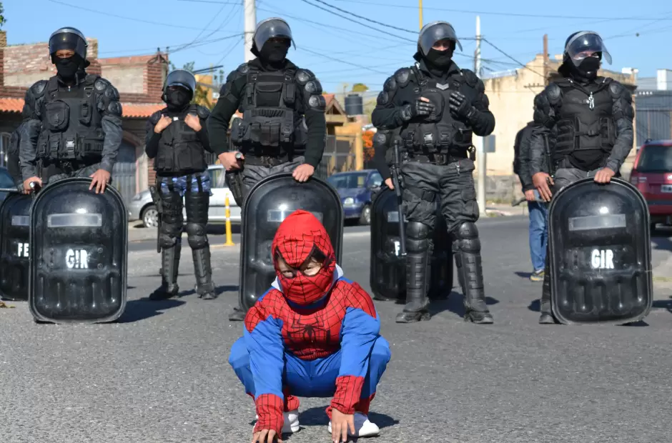 Protesta de comerciantes y gastronmicos.