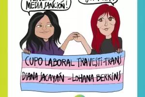 Media sancin en Diputados al proyecto de ley de cupo laboral travesti-trans Lohana Berkins-Diana Sacayn