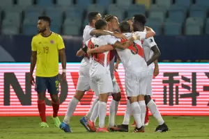Per� derrot� a Colombia y consigui� su primer triunfo en la Copa Am�rica