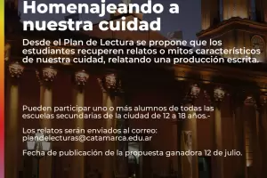 Lanzan el concurso Homenajeando a nuestra Ciudad para estudiantes secundarios