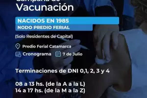 Desde este mircoles hasta el sbado, aplicarn la primera dosis a nacidos en 1984, 1985 y 1986