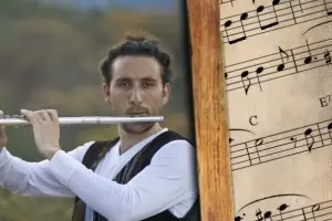 Emocin en el Malbrn: el reconocido flautista Juan Ignacio Molina regal su msica a los pacientes