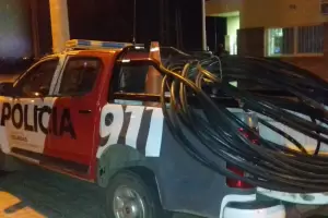 Secuestraron m�s de 150 metros de cable de fibra �ptica