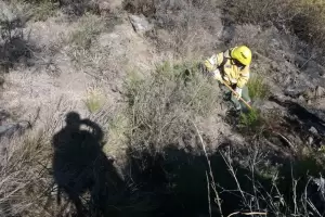 Incendio en la Sierra de Gracin: el siniestro iniciado ayer, fue contenido