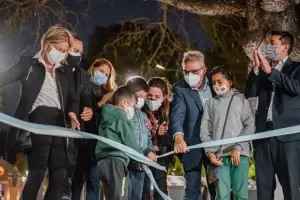 Inauguraron la renovada plaza de San Jos de Piedra Blanca