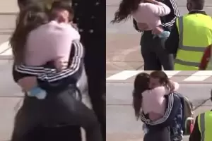 El apasionado reencuentro entre Messi y su esposa Antonella Rocuzzo en Rosario