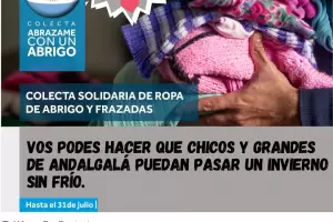 Campaa solidaria de jvenes andalgalense para recolectar ropa de abrigo