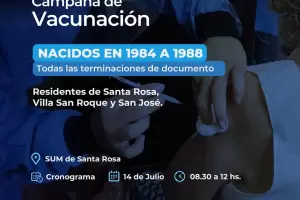 Cronograma de vacunacin: dosis para Capital e interior