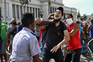 El rgimen cubano reconoce un muerto en las protestas en La Habana