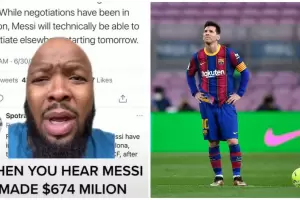 La reaccin viral de un padre con su hijo al enterarse del sueldo que gana Messi