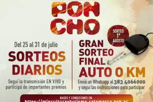 Poncho Virtual, con sorteo de un auto 0 km y otros importantes premios