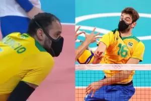 La historia de los dos jugadores de voley masculino que jugaron con el barbijo puesto