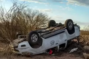 Empresario belicho volc luego de impactar con un camin en Ruta 60