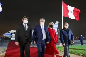 Alberto Fernndez participa del acto de asuncin de Pedro Castillo en Per