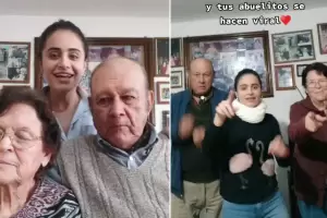 VIDEO: le pidi a sus abuelos que mintieran por una beca, pero no aguantaron la risa