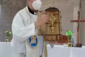 La reliquia del beato Carlo Acutis en Valle Chico