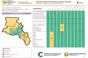 Alerta amarilla por vientos fuertes para un gran sector de la provincia