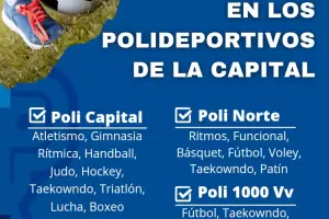 Nuevas propuestas de actividades en los Polideportivos de la Capital