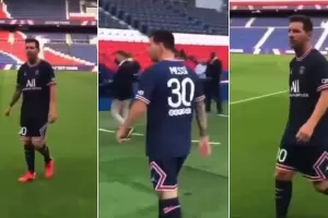 Se filtr la primera foto de Lionel con la camiseta del PSG