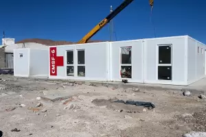 Paso de San Francisco: avanzan los trabajos en el Hospital Modular