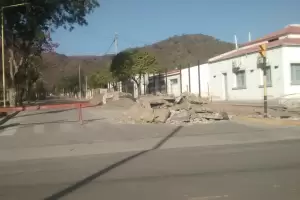 Calles intransitables y ms cortes en Fray Mamerto Esqui, siguen provocando molestias