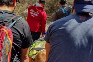 Quedabra del Naranjo: Bomberos Voluntarios de Fray Mamerto Esqui rescataron a una mujer